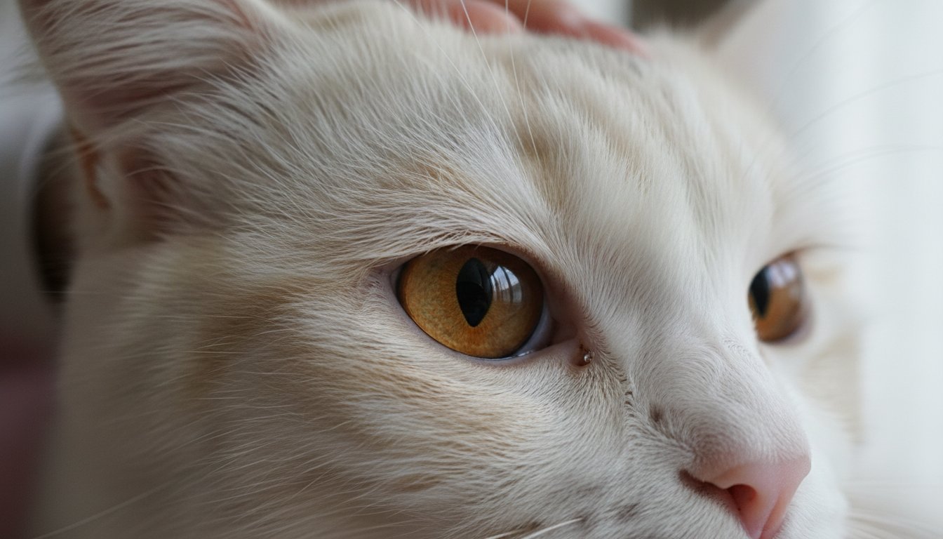 고양이 각막에 생긴 갈색 검은 점, 각막괴사증 증상